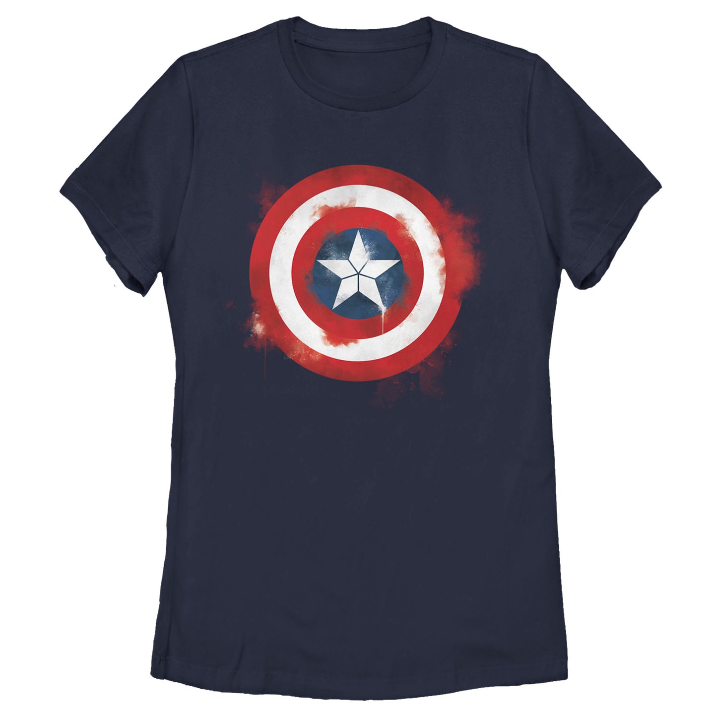Women's Marvel Captain America Spray Logo T-Shirt