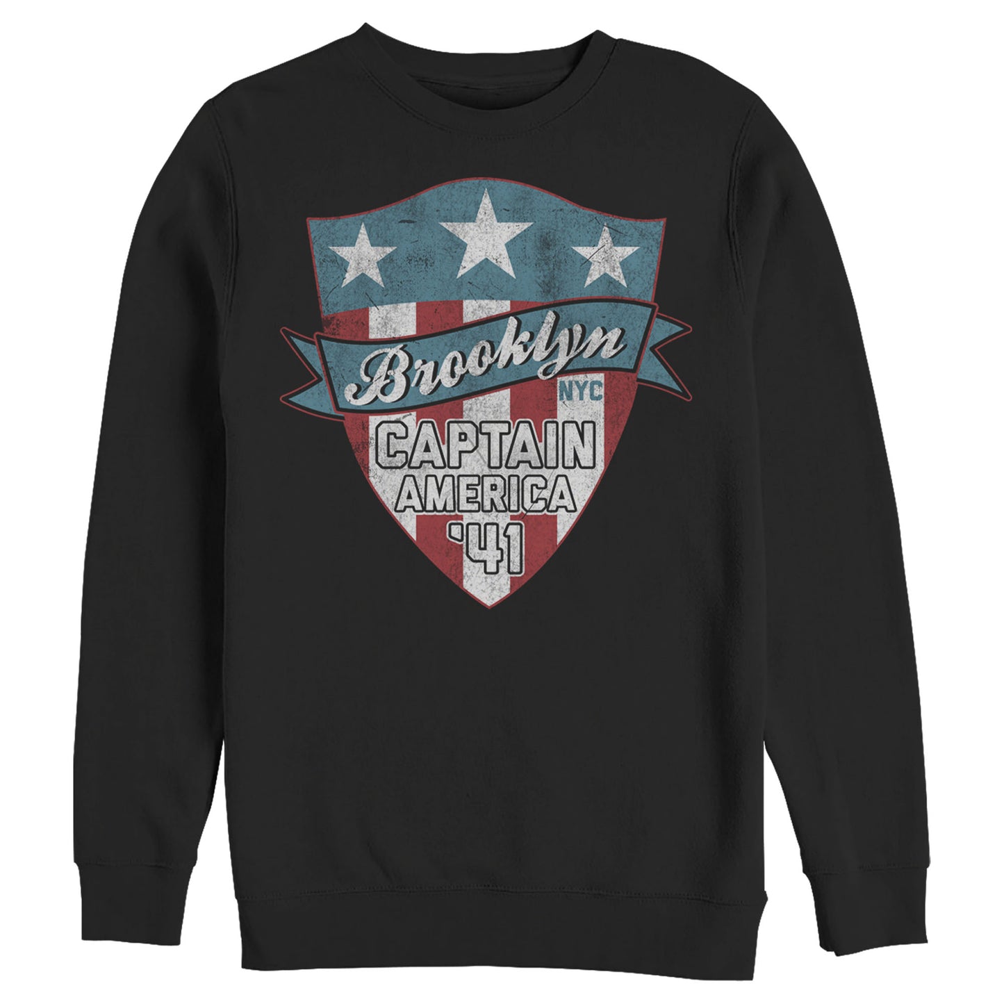 Men's Marvel Brooklyn Cap Logo Sweatshirt