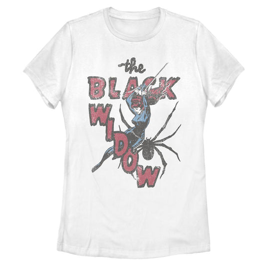 Women's Marvel THRIFTED BLACK WIDOW T-Shirt
