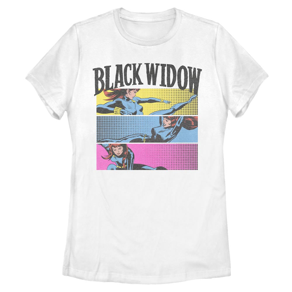 Women's Marvel BLACK WIDOW PANELS T-Shirt