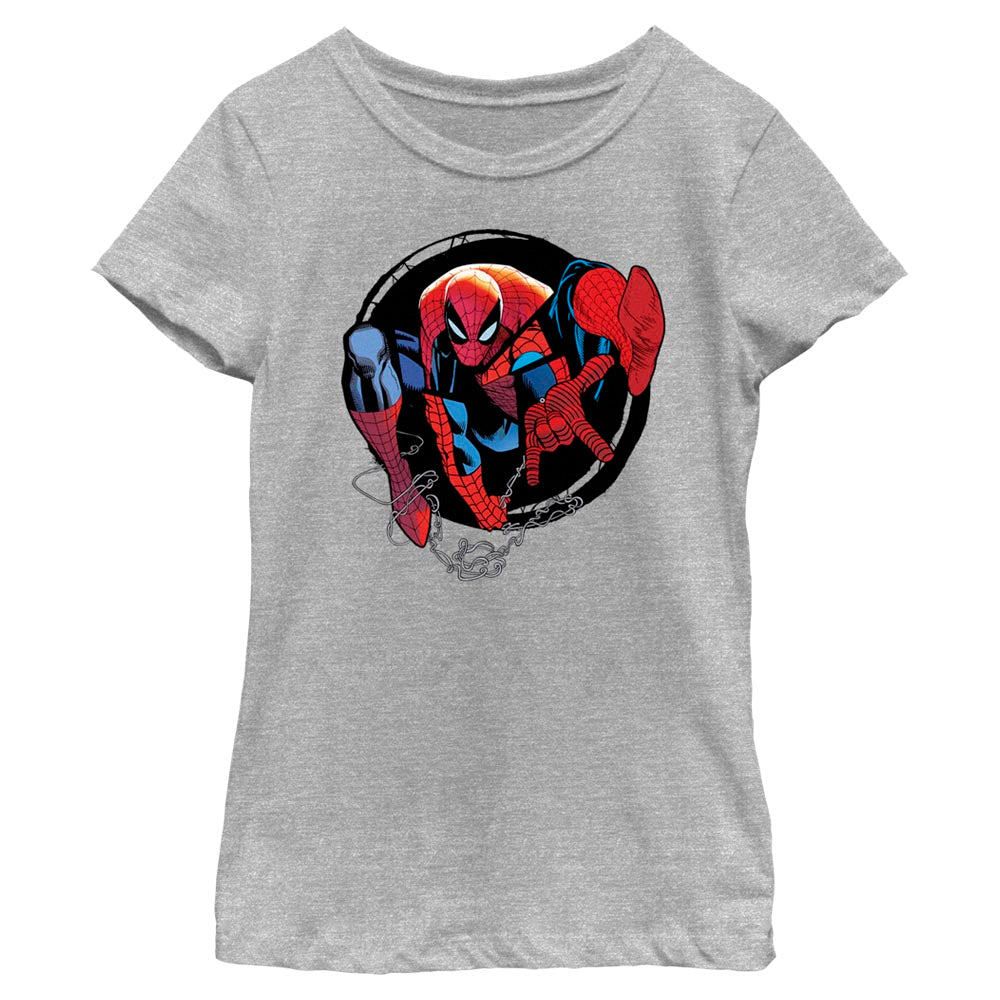 Girl's Marvel Spider-Man Beyond Amazing SPIDEY CIRCLE FORWARD T-Shirt